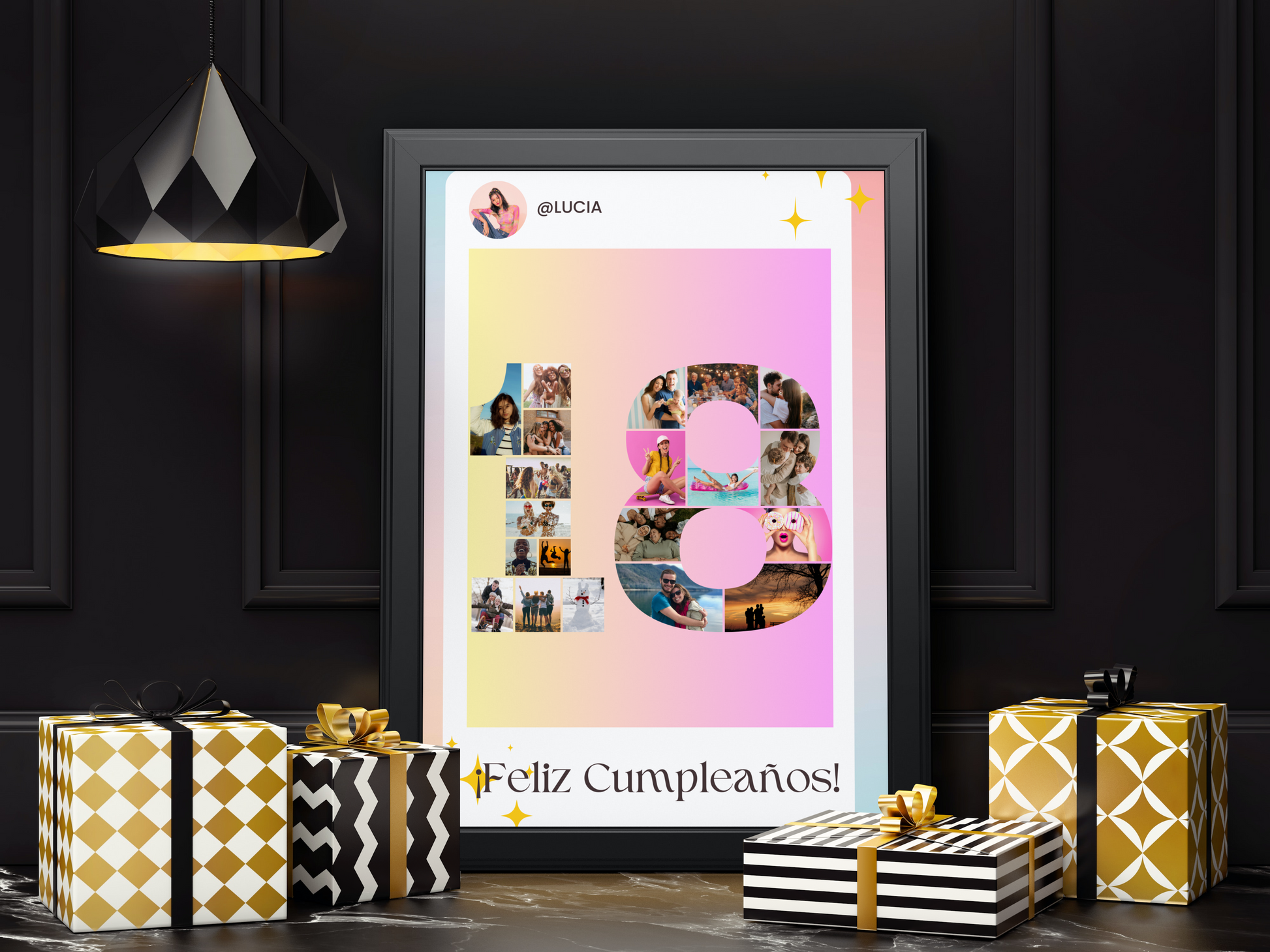 Regalo 18 cumpleaños: Posters personalizados – Party Planeta